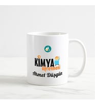 Kimya Öğretmeni Kupa Bardak (1. Tasarım) (Beyaz)