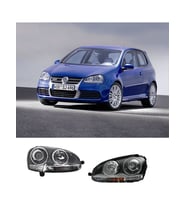 volkswagen golf 5 2003,2004,2005.2006 uyumlu mercekli r32 krom far