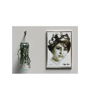 Postera Eyşe Şan - Ayşe Şan Çerçeveli Posteri (32X47 cm ÇERÇEVELİ) (Siyah-Gri)
