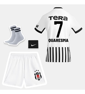 Quaresma-7 Bêşiktaş 26-27 Yeni Sezon Çocuk Futbol Forması - 4'lü Set