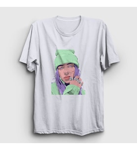 Presmono Unisex Beyaz Look Billie Eilish T-Shirt 154320tt