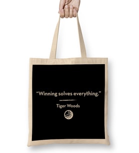 Tiger Woods Winning Solves Everything Quote Bez Çanta Uzun Saplı