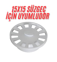 15x15  Süzgeç İçin  Yuvarlak -Oval -daire  Gider Kapağı , Yer Süzgeci, Izgarası Gider Kapağı