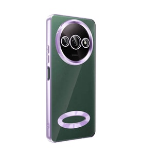 Xiaomi Redmi A3 4G 2024 Kılıf Kamera Korumalı Logo Gösteren Omega Kılıf (Lila)