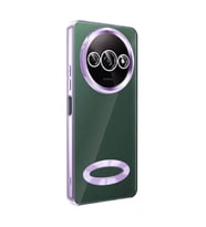 Xiaomi Redmi A3 4G 2024 Kılıf Kamera Korumalı Logo Gösteren Omega Kılıf (Lila)