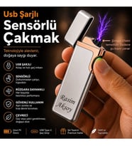 Kişiye Özel Çift Yön Baskı Seçeneğiyle Usb Şarjlı Çakmak - Hemen Kargo