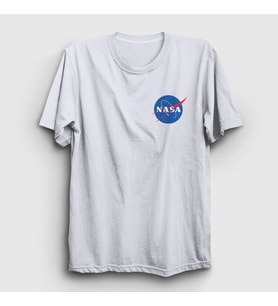 Presmono Unisex Beyaz Logo Nasa Space Uzay T-Shirt 282770tt (Beyaz)