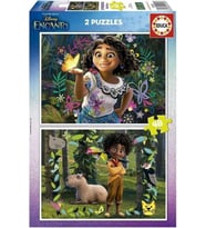 Educa 2x48 Parçalık İkili 4-6 Yaş Çocuk Puzzle - Encanto Sihirli Dünya- Kız Çocuk