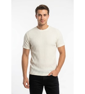 Erkek Sıfıryaka Triko Tişört Regular Kalıp BGL-ST05566