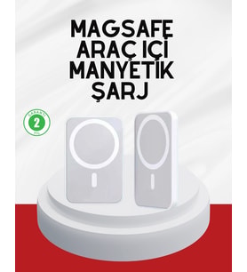 Şık Tasarımlı Magsafe Araç Telefon Tutucu Type-c Girişli