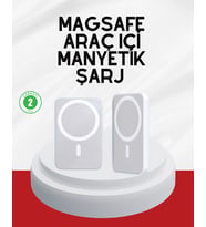 Şık Tasarımlı Magsafe Araç Telefon Tutucu Type-c Girişli