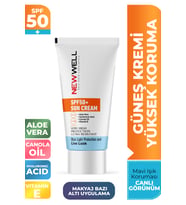 New Well Güneş Kremi Yüksek Koruma Spf 50+(Aloe Vera)