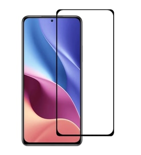 Northcity Xiaomi Redmi K40/K40 Pro Full Glue Tam Kaplama Ekran Koruyucu - Çerçeveli Dayanıklı Cam