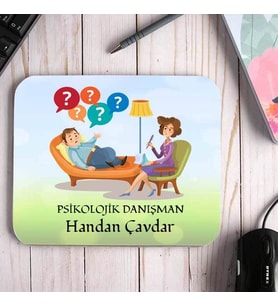 Psikolojik Danışmana Hediye İsimli Mouse Pad
