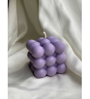 Modern Bubble Küp Mum  mor Dekoratif Mum 1 adet