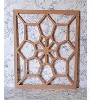Hobi Adn 90230 Dekoratif Çerçeve Çiçek Motifli Ahşap MDF HAM CNC Kesim El Yapım