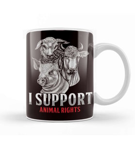 Support Animal Rights Activist Veterinarian Animals Rescue Kupa Bardak Porselen