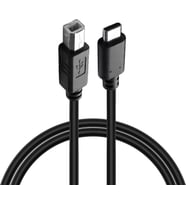 Type-C to USB-B Yazıcı Tarayıcı Printer Kablosu (1.5 METRE) - PC ve Laptop ile Yazıcı Ara Bağlantı Data Kablosu - USB 2.0 Hızlı ve Stabil Yazdırma - Kolay Kullanım - USB-C Printer Kablosu