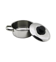 14CM   METAL KAPAK   MİNİ  ÇELİK TENCERE (4767)