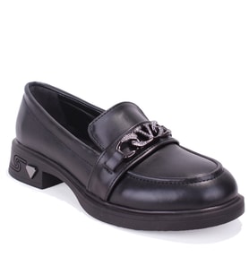 Dagoster DZA07-1270302 Siyah Günlük Loafer  Kadın Ayakkabı