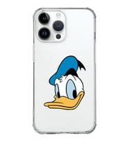 Apple iPhone 14 Pro Max Uyumlu Köşe Korumalı Antişok Kapak Donald Duck Tasarımlı Şeffaf  Kılıf