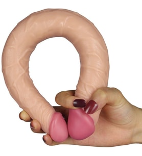 Love Toy Dev Boyutlu 37 Cm Ultra Soft Çift Başlı Realistik Penis-2214