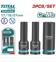 Total 3 Parça 1/2 6 Köşe Darbeli Derin Lokma Takımı THKISD12042L