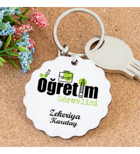 İsme Özel Öğretim Görevlisi Papatya Anahtarlık