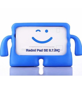 Xiaomi Redmi Pad SE 8.7inç Kılıf Çocuklara Özel Silikon Case (Mavi)