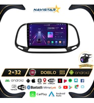 Fiat Doblo 2015-2019 Model 2GB + 64GB Android 13 Kablosuz Carplay Navigasyon Multimedya Sistemi