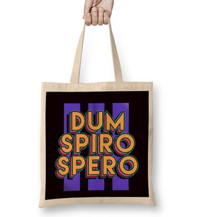 Dum Spiro Spero Education Motivation Latin Phrase Language Bez Çanta Uzun Saplı