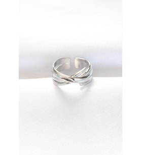 Kalın Silver Renk Ayarlanabilir Yüzük 5886