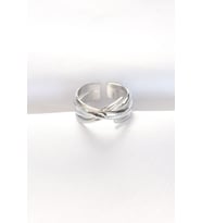 Kalın Silver Renk Ayarlanabilir Yüzük 5886
