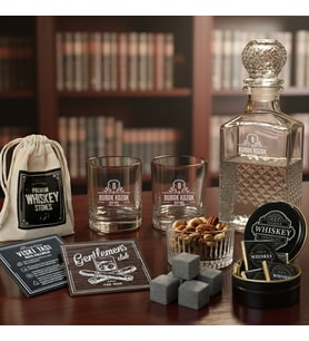 Bar Köşelerine Yakışan Premium Viski Bardağı ve Şişesi Seti