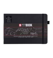 Sakura Sert Kapak Skechbook Siyah Kağıt 140 gr 21x15 cm 80 yp 