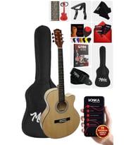 Midex XC-200CR Kaliteli Akustik Gitar Seti 40 İnç 4/4 Yetişkin Full Set