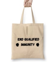 END QUALIFIED IMMUNITY Ma’Khia Bryant Black Lives Matter Bez Çanta Uzun Saplı