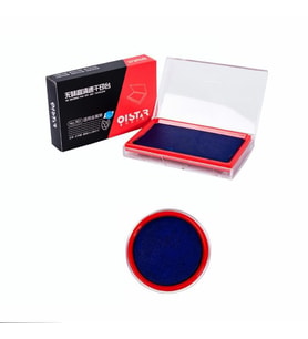 Stampa Mürekkep Baskı Pedi 10cmx7cm Siyah Mavi ve Kırmızı Lacivert