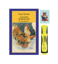 Bir Ada Hikayesi 3 - Tanyeri Horozları - Yaşar Kemal - YKY - Sarı Fosforlu Kalem - Not Defterli Seti (Renksiz)