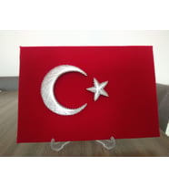 Masa tipi Filografi Türk Bayrağı