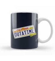 Back To The Future Outatime License Plate Kupa Bardak Porselen