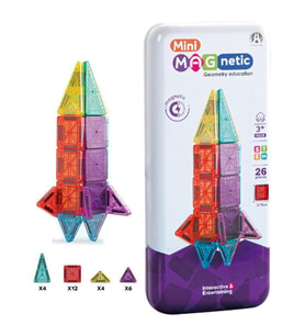 Mini Seyahat Tipi Metal Kutulu 26 Parça Magnet Oyun Seti Ce belgeli