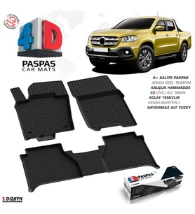 Mercedes X-Class 4D Havuzlu Paspas 2017-2020 A+Kalite