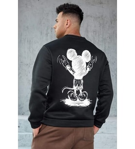 Unisex Usual Suspect Bisiklet Yaka Sweatshirt (Siyah)