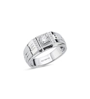 0,36 CT Pırlantalı Platin Erkek Yüzük