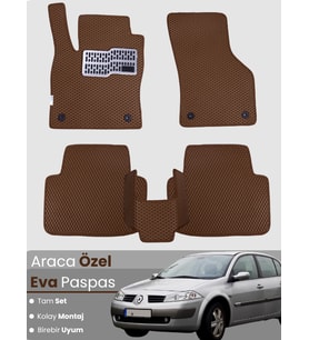 RENAULT MEGANE 2 SEDAN (2002-2008) Uyumlu EVA Paspas Tam Set–Oto Paspas,Araca Özel