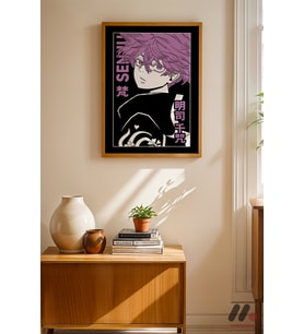 Tokyo Revengers Senju Poster, Ahşap Çerçeveli Duvar Tablosu - Anime Severlere Özel