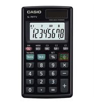 Casio SL-797TV-BK 8 Hane Siyah Cep Tipi Hesap Makinesi