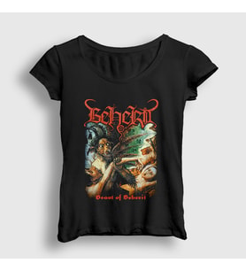 Presmono Kadın Siyah Beast Of Beherit T-Shirt 426861tt