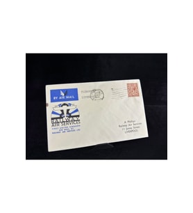 İngiltere Uçak Postası 1934 yılından Railway Air Services